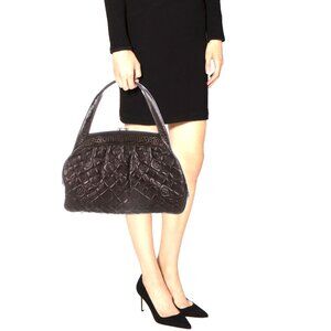 Louis Vuitton Alligator-Trimmed Vienna Sac Fermoir GM